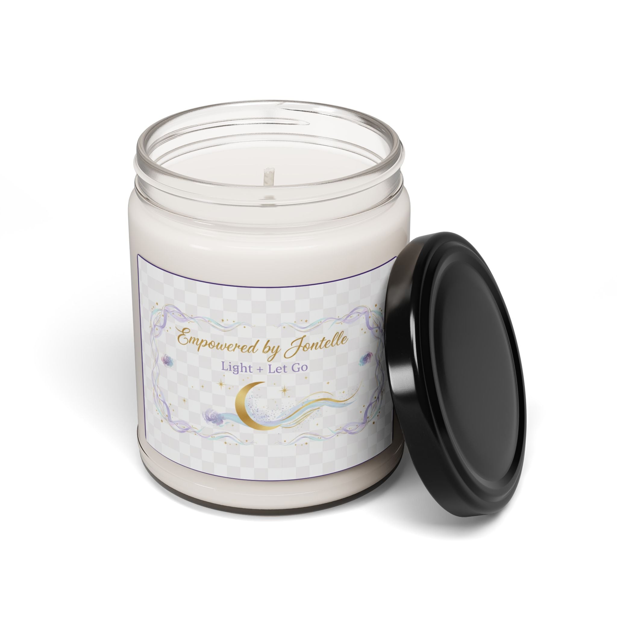 Light + Let Go Scented Soy Candle - 9oz for Calm Energy and Clarity