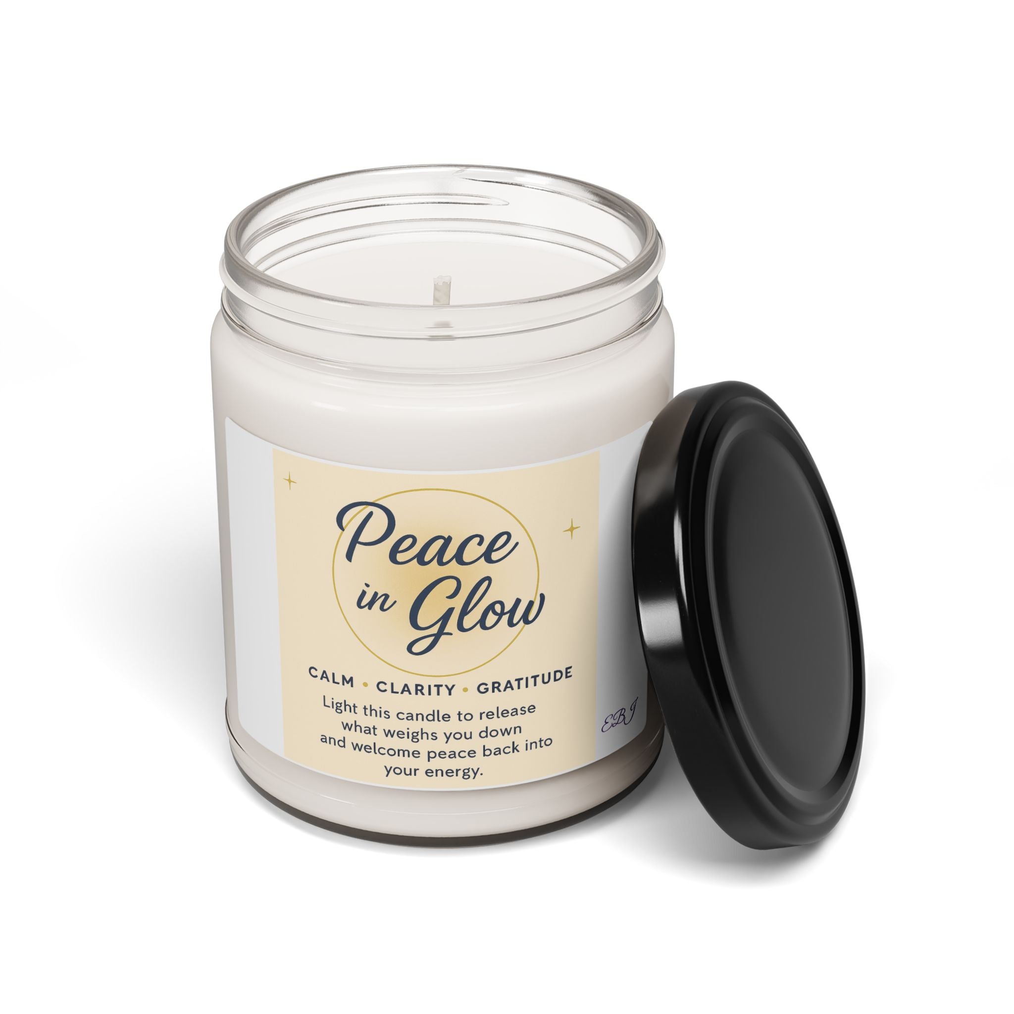 Light + Let Go Scented Soy Candle - 9oz for Calm Energy and Clarity