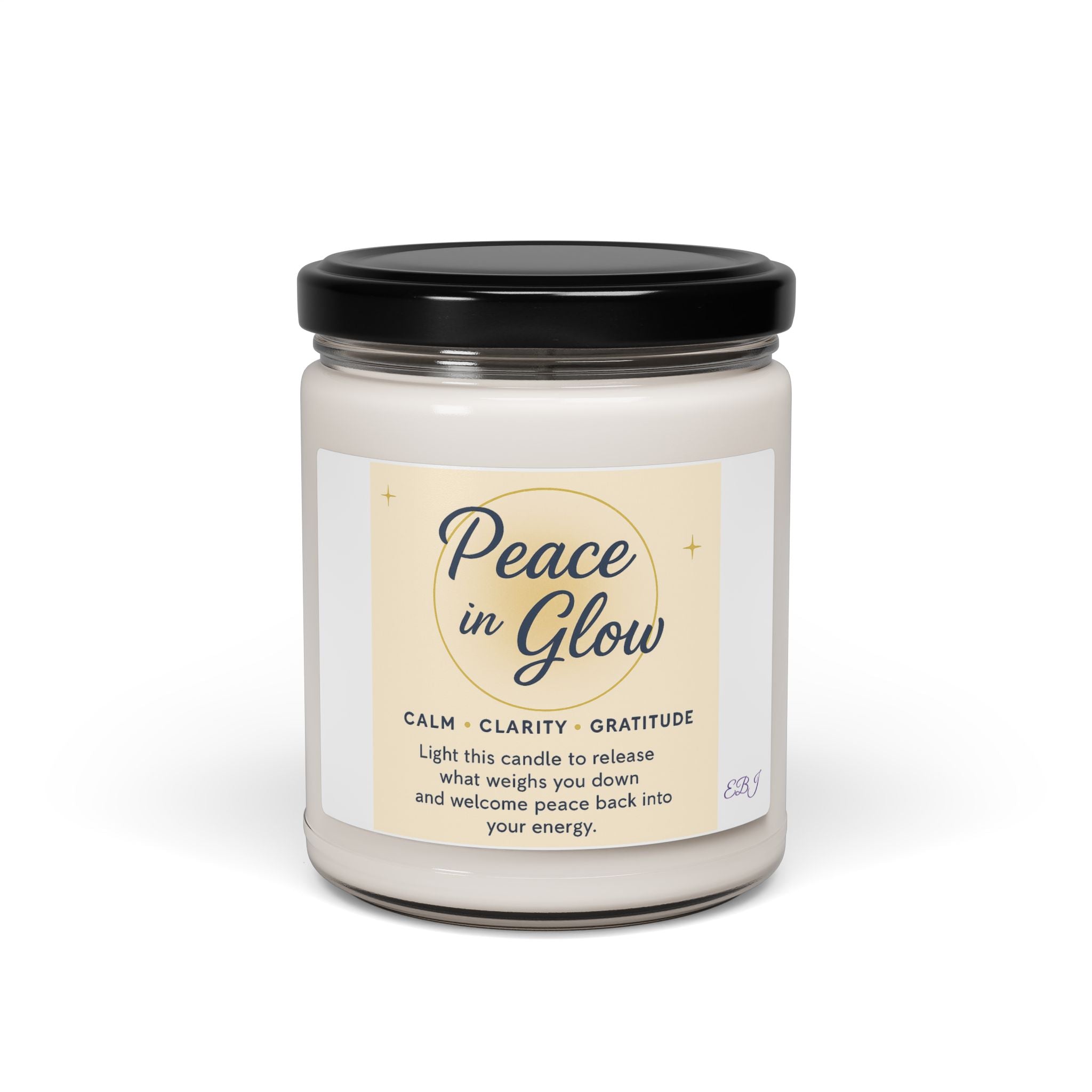 Light + Let Go Scented Soy Candle - 9oz for Calm Energy and Clarity