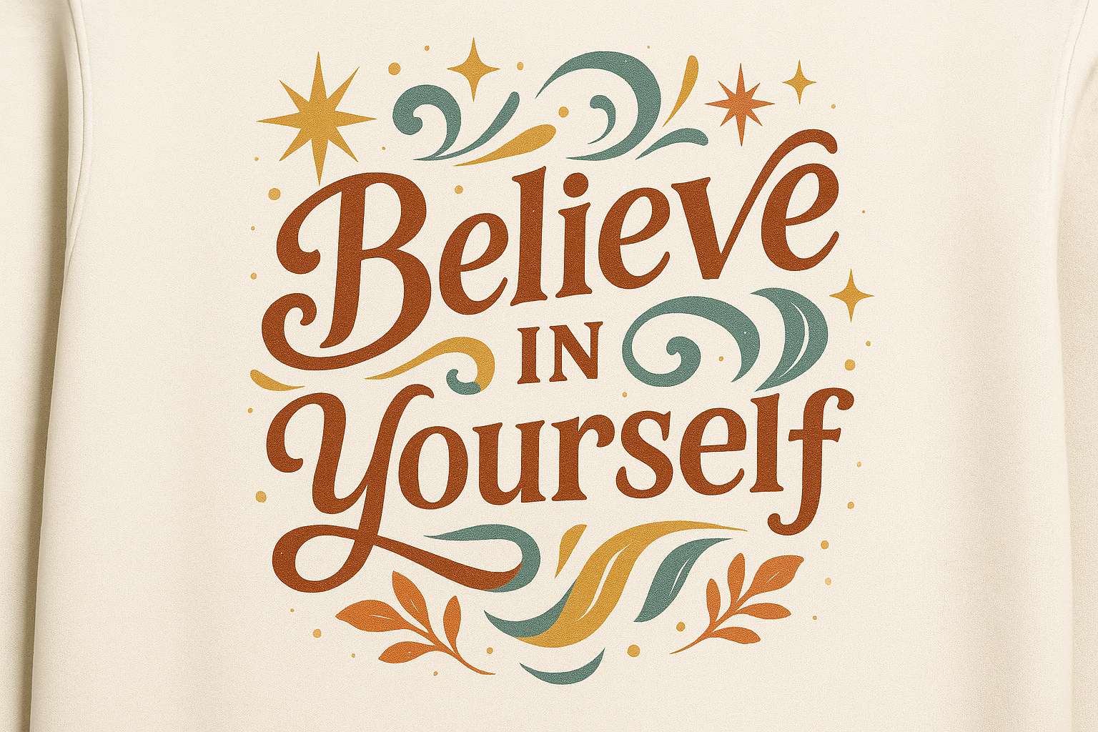 Believe in Yourself Sweatshirt Design
